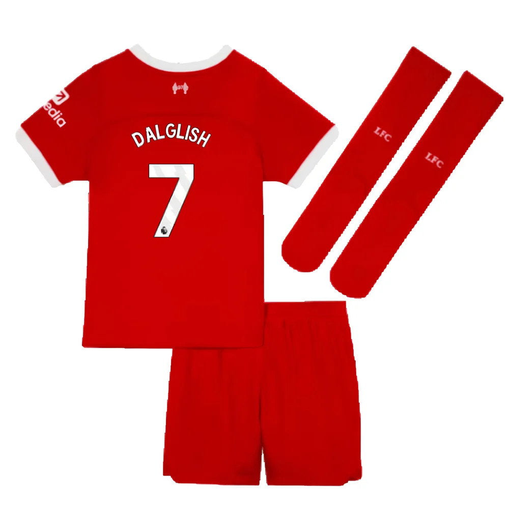 2023-2024 Liverpool Home Little Boys Mini Kit (Dalglish 7)_2