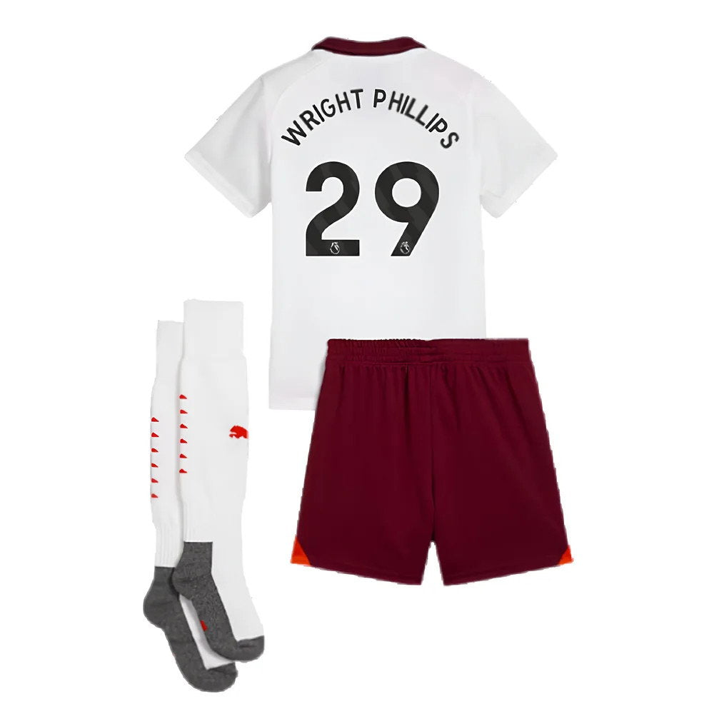 2023-2024 Man City Away Mini Kit (WRIGHT PHILLIPS 29)_2
