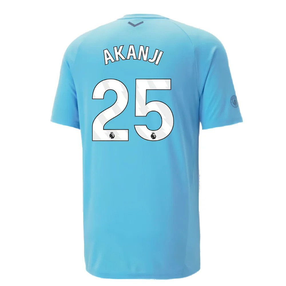 2023-2024 Man City Casuals Tee (Blue Wash) - Kids (AKANJI 25)_2