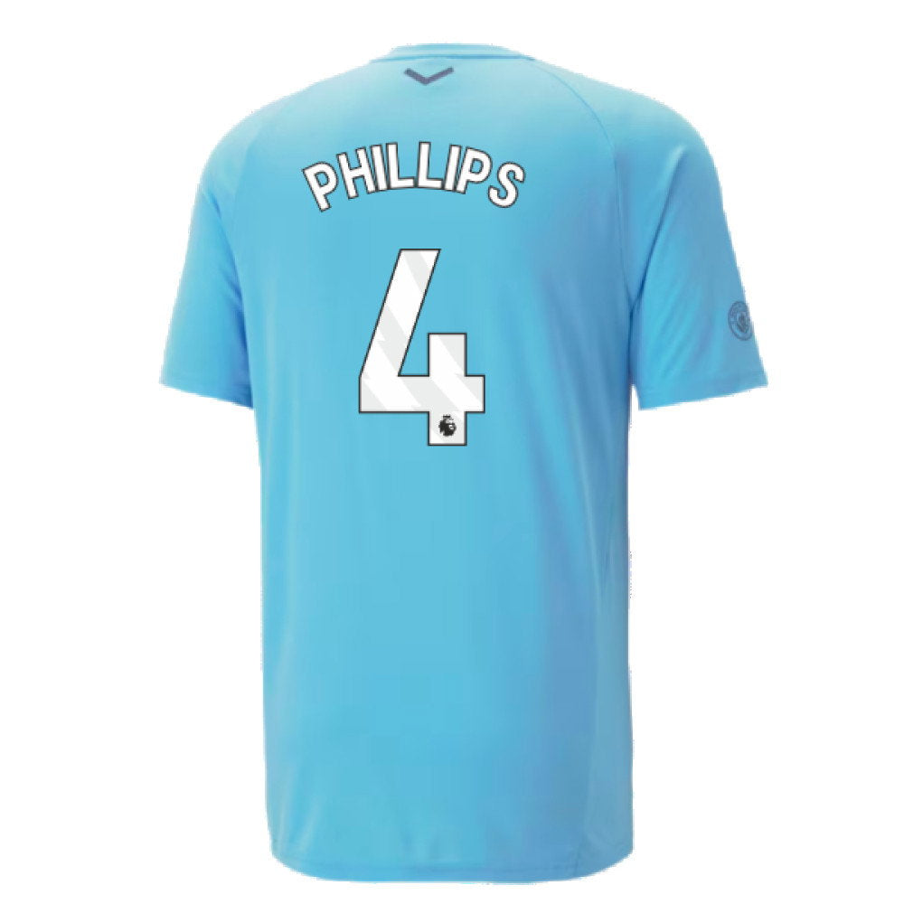 2023-2024 Man City Casuals Tee (Blue Wash) - Kids (PHILLIPS 4)_2