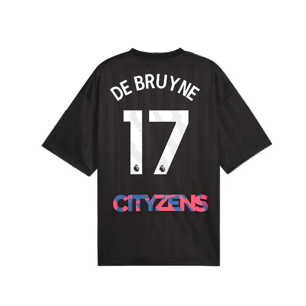 2023-2024 Man City FtblNrgy Jersey (Black) (DE BRUYNE 17)_2