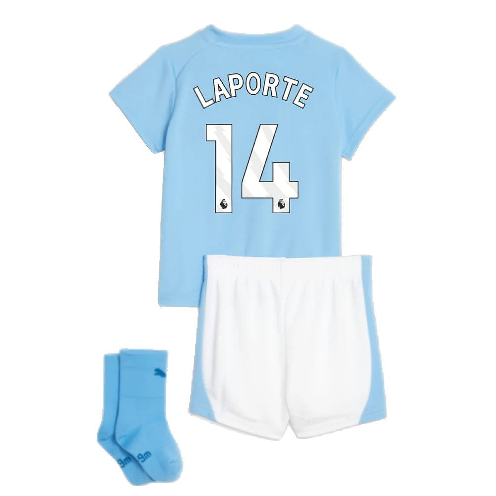 2023-2024 Man City Home Baby Kit (LAPORTE 14)_2