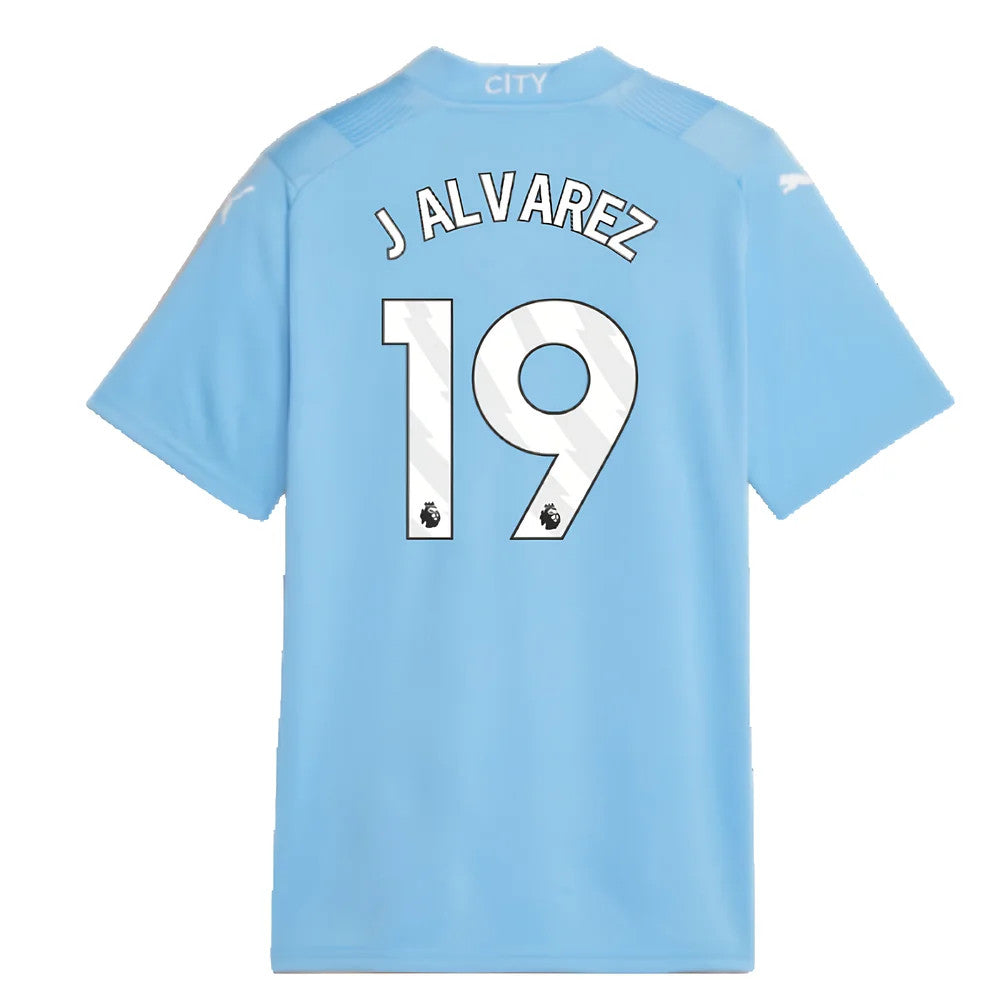 2023-2024 Man City Home Shirt (Kids) (J ALVAREZ 19)_2