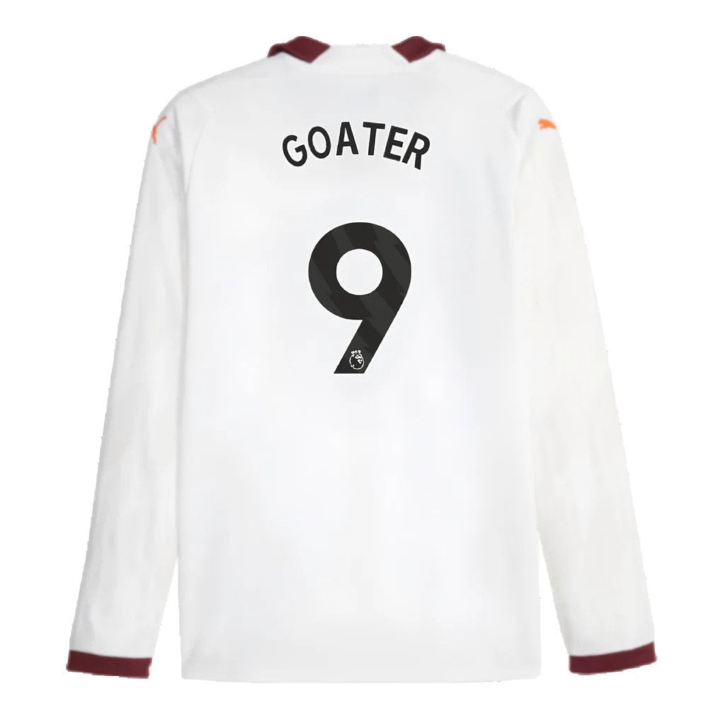2023-2024 Man City Long Sleeve Away Shirt (GOATER 9)_2
