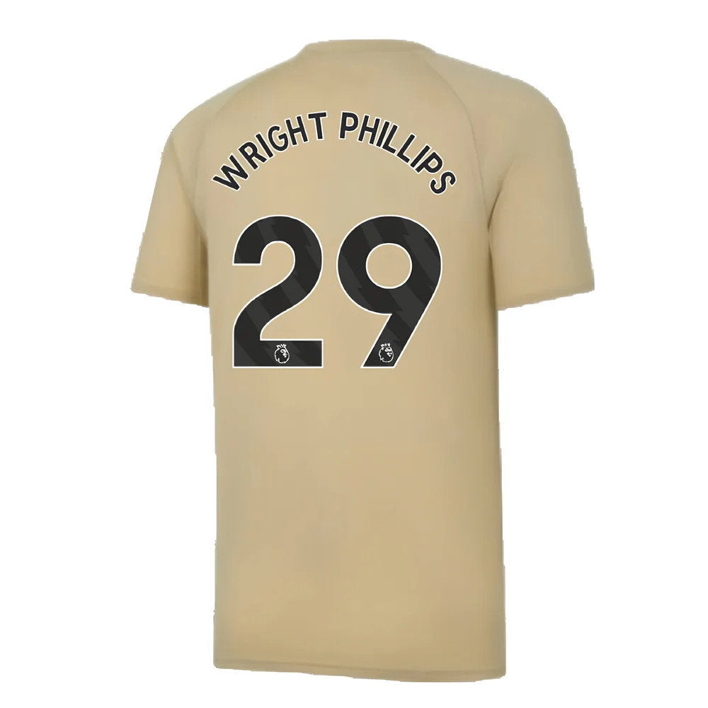 2023-2024 Man City Prematch SS Jersey (Granola) (WRIGHT PHILLIPS 29)_2