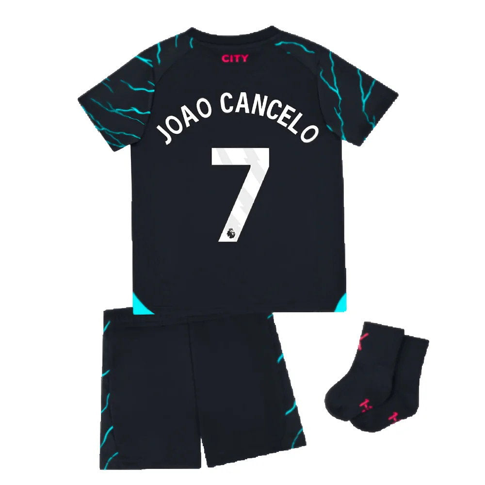 2023-2024 Man City Third Baby Kit (JOAO CANCELO 7)_2