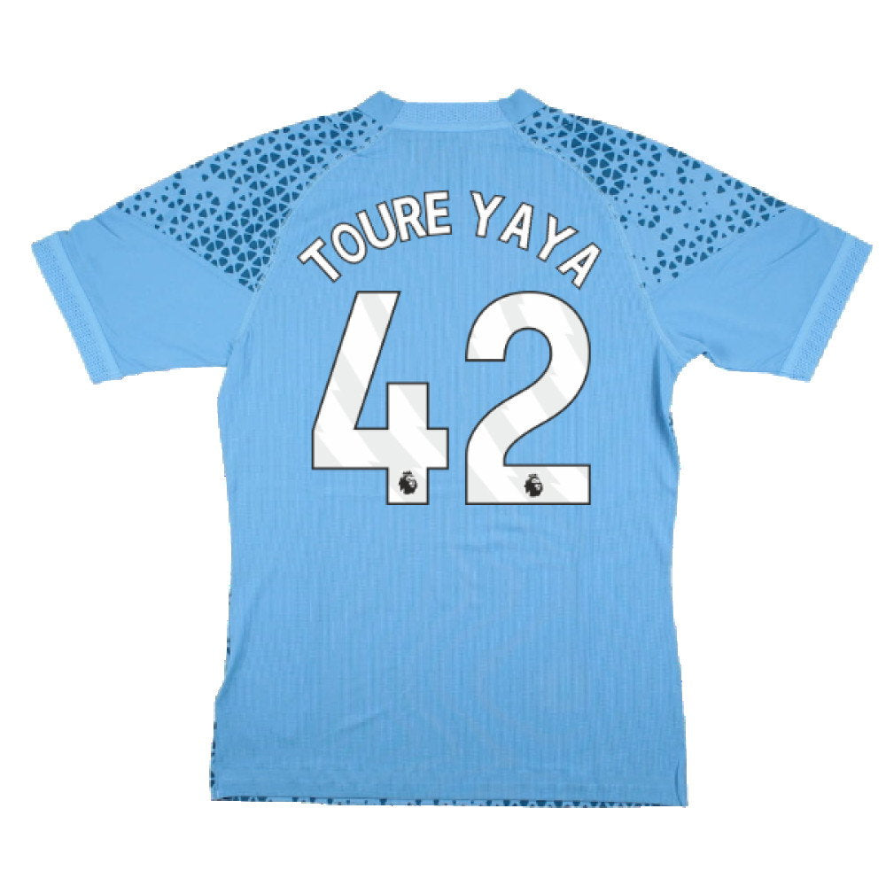 2023-2024 Man City Training Jersey Pro (Light Blue) (TOURE YAYA 42)_2