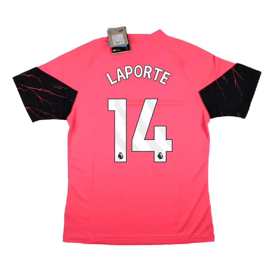 2023-2024 Man City Training Jersey (Sunset Glow) (LAPORTE 14)_2