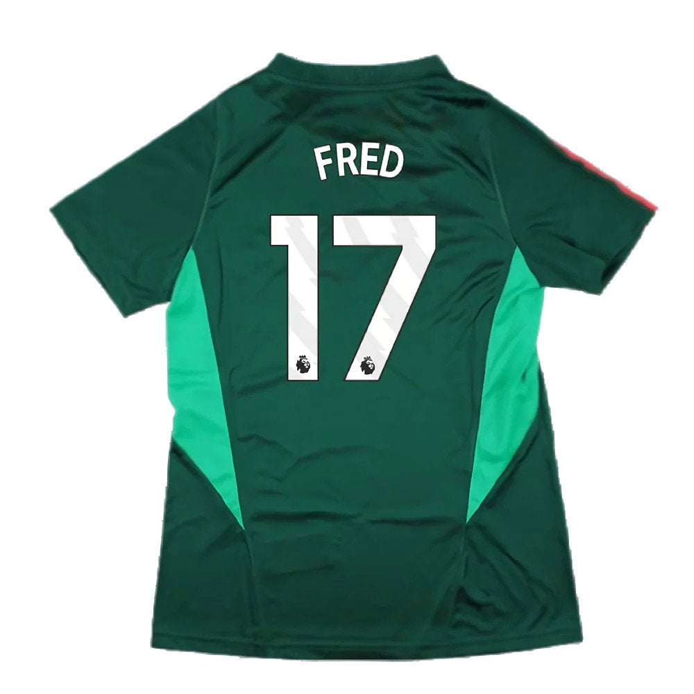 2023-2024 Man Utd Training Shirt (Green) - Ladies (Fred 17)_2