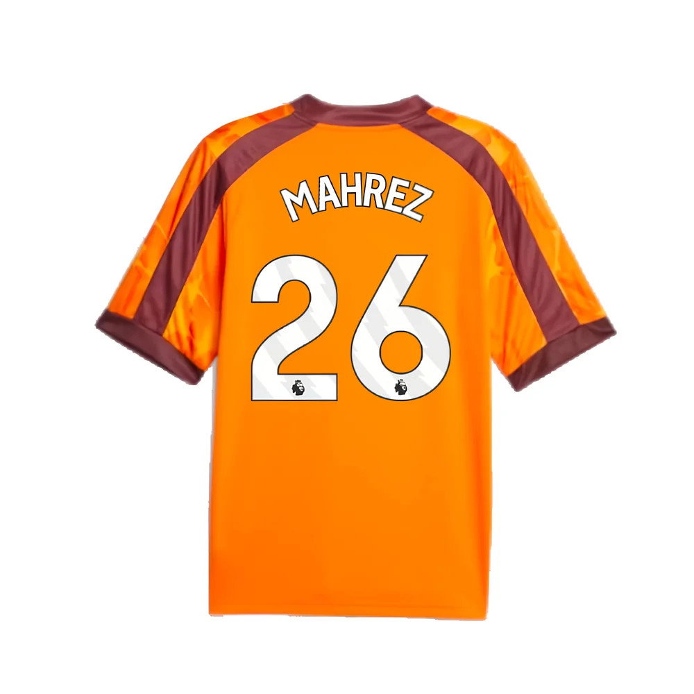 2023-2024 Manchester City eSports Jersey (Orange) (MAHREZ 26)_2