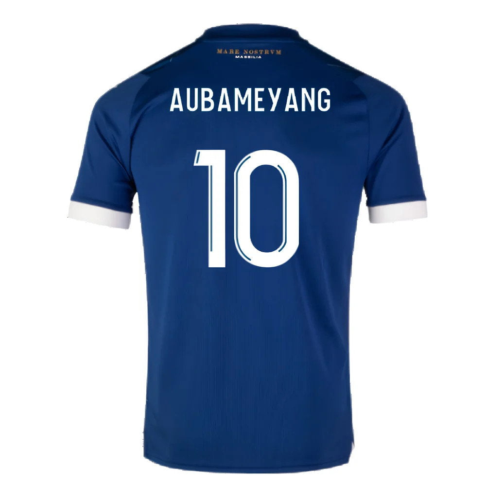 2023-2024 Marseille Away Shirt (Kids) (Aubameyang 10)_2