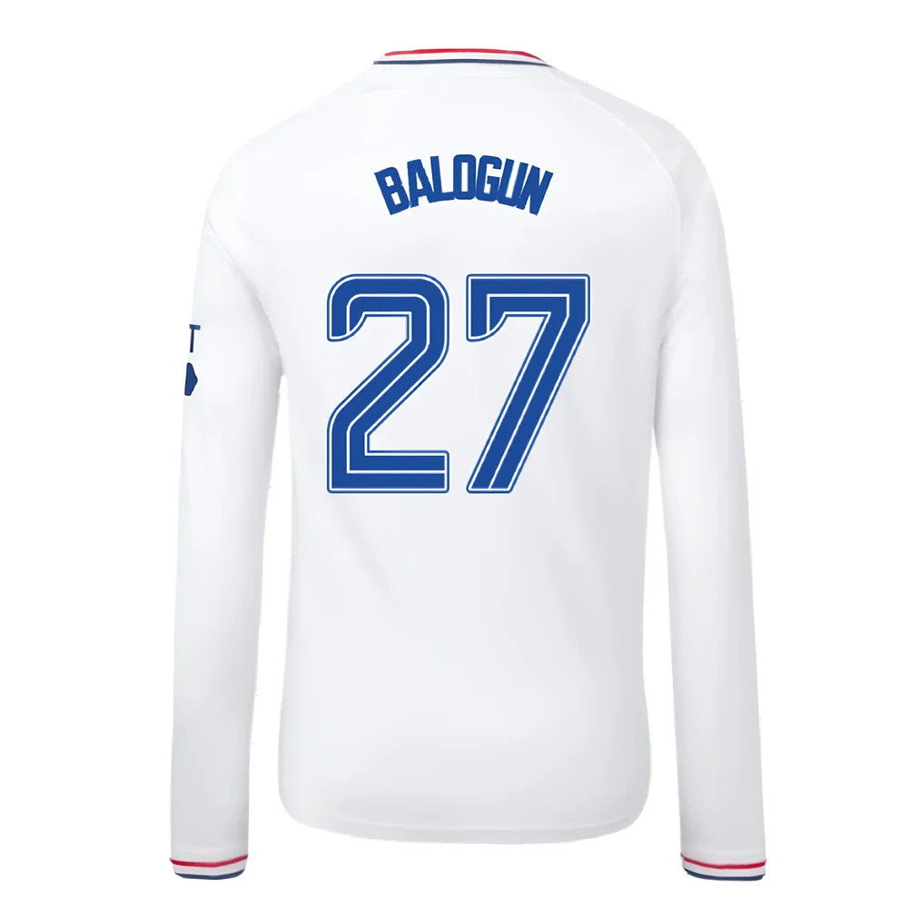 2023-2024 Rangers Away Long Sleeve Shirt (Kids) (Balogun 27)_2