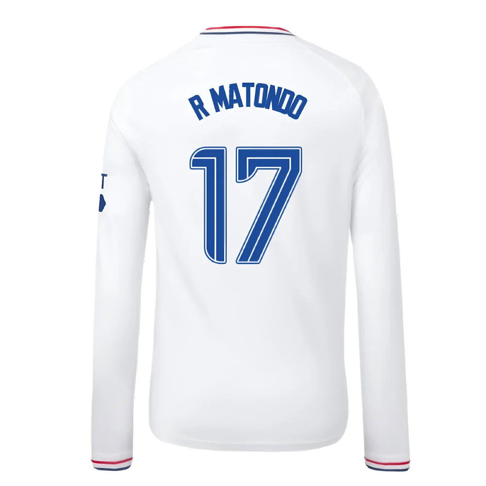 2023-2024 Rangers Away Long Sleeve Shirt (Kids) (R Matondo 17)_2