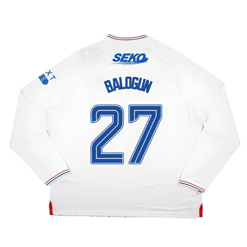2023-2024 Rangers Long Sleeve Away Shirt (Balogun 27)_2