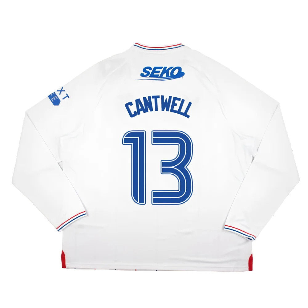 2023-2024 Rangers Long Sleeve Away Shirt (Cantwell 13)_2