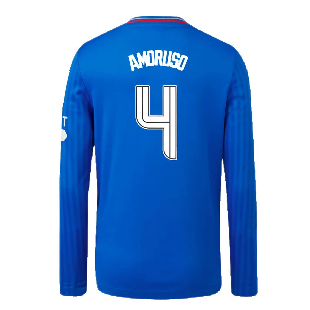 2023-2024 Rangers Long Sleeve Home Shirt (Kids) (Amoruso 4)_2