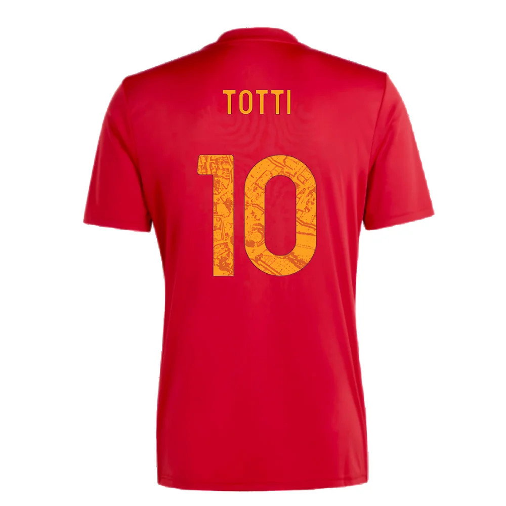2023-2024 Roma Icon Pre-Match Shirt (Red) (TOTTI 10)_2
