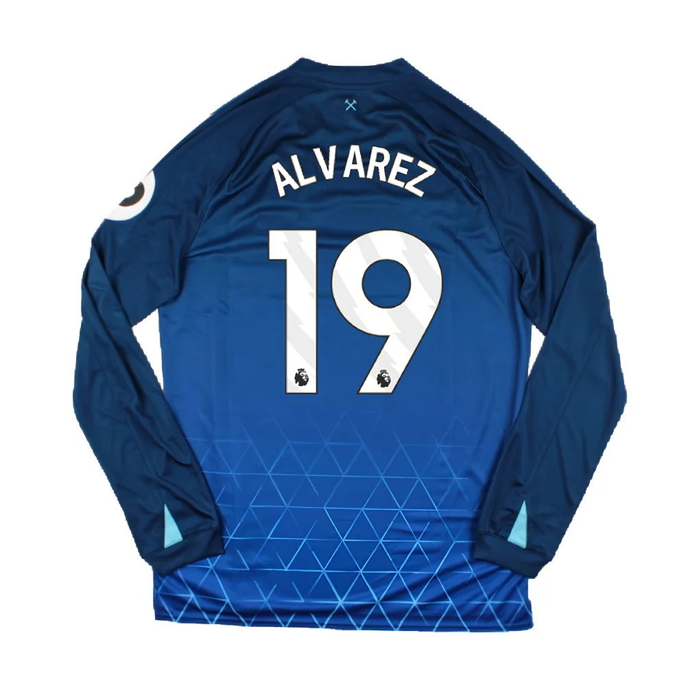 2023-2024 West Ham Long Sleeve Third Shirt (ALVAREZ 19)_2