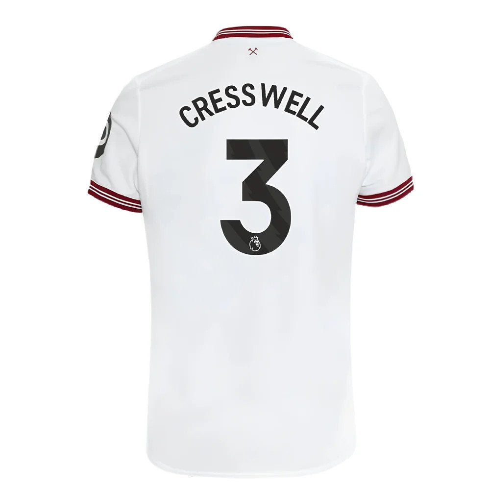 2023-2024 West Ham United Away Shirt (Kids) (CRESSWELL 3)_2