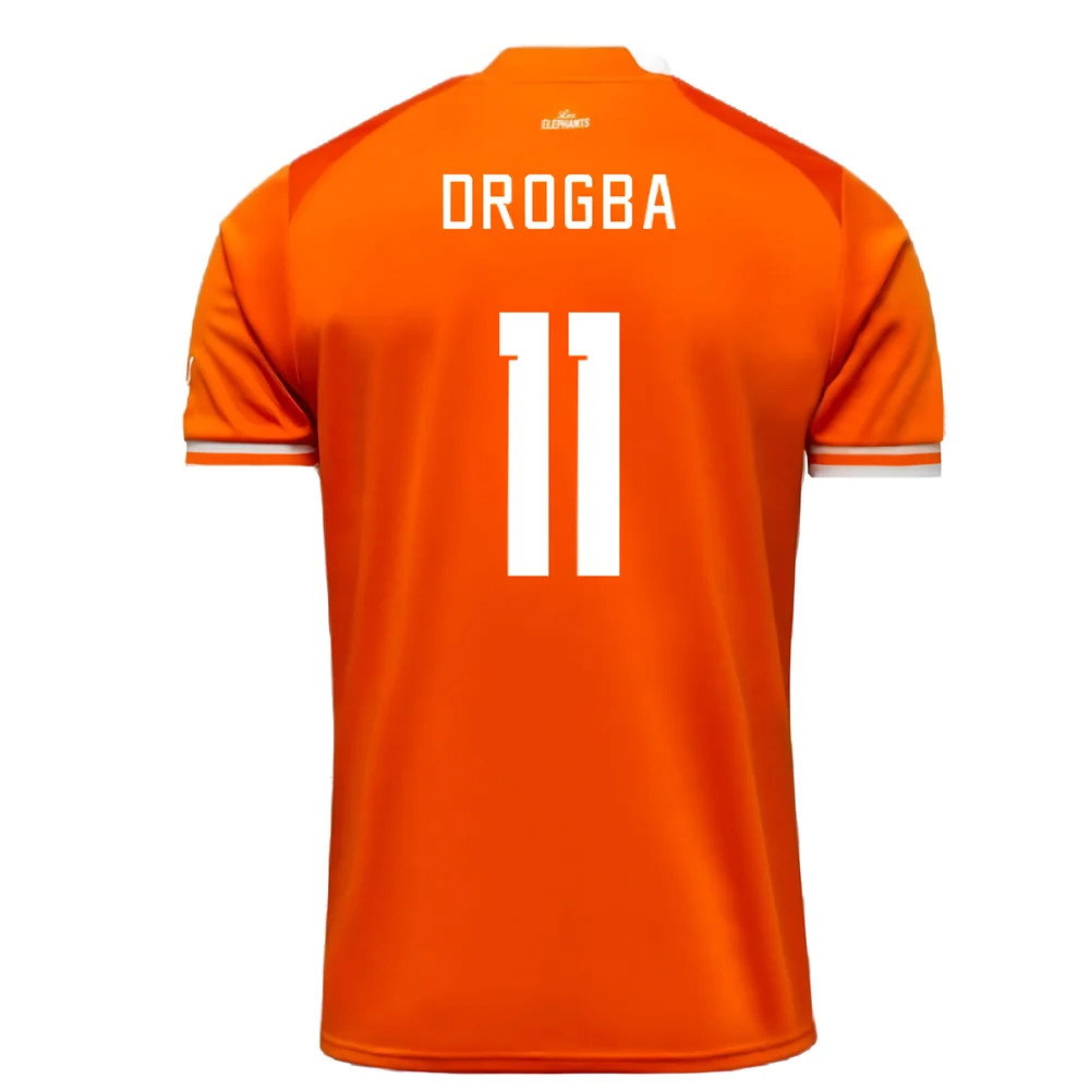 2023 Ivory Coast Home AFCON Winner Shirt (Drogba 11)_2