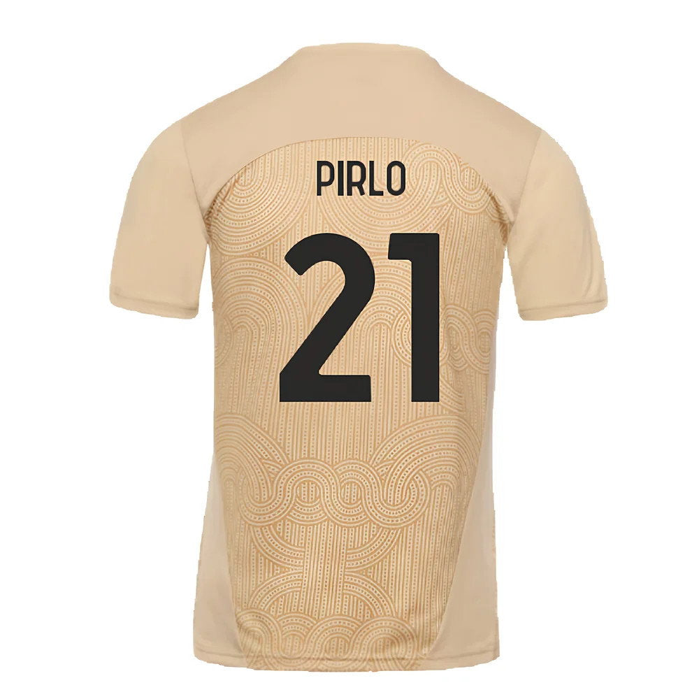 2024-2025 AC Milan Pre-Match Shirt (Putty) (Pirlo 21)_2