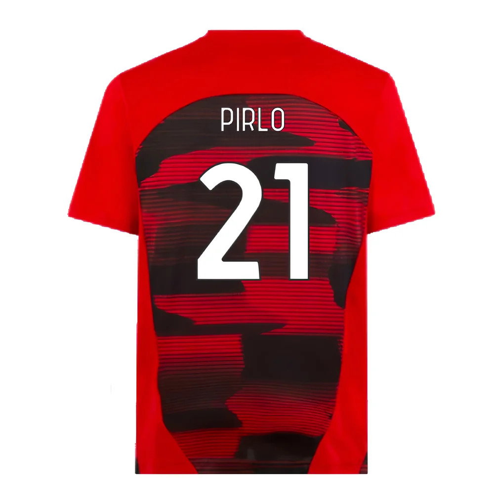 2024-2025 AC Milan Prematch SS Shirt (Red) (Pirlo 21)_2
