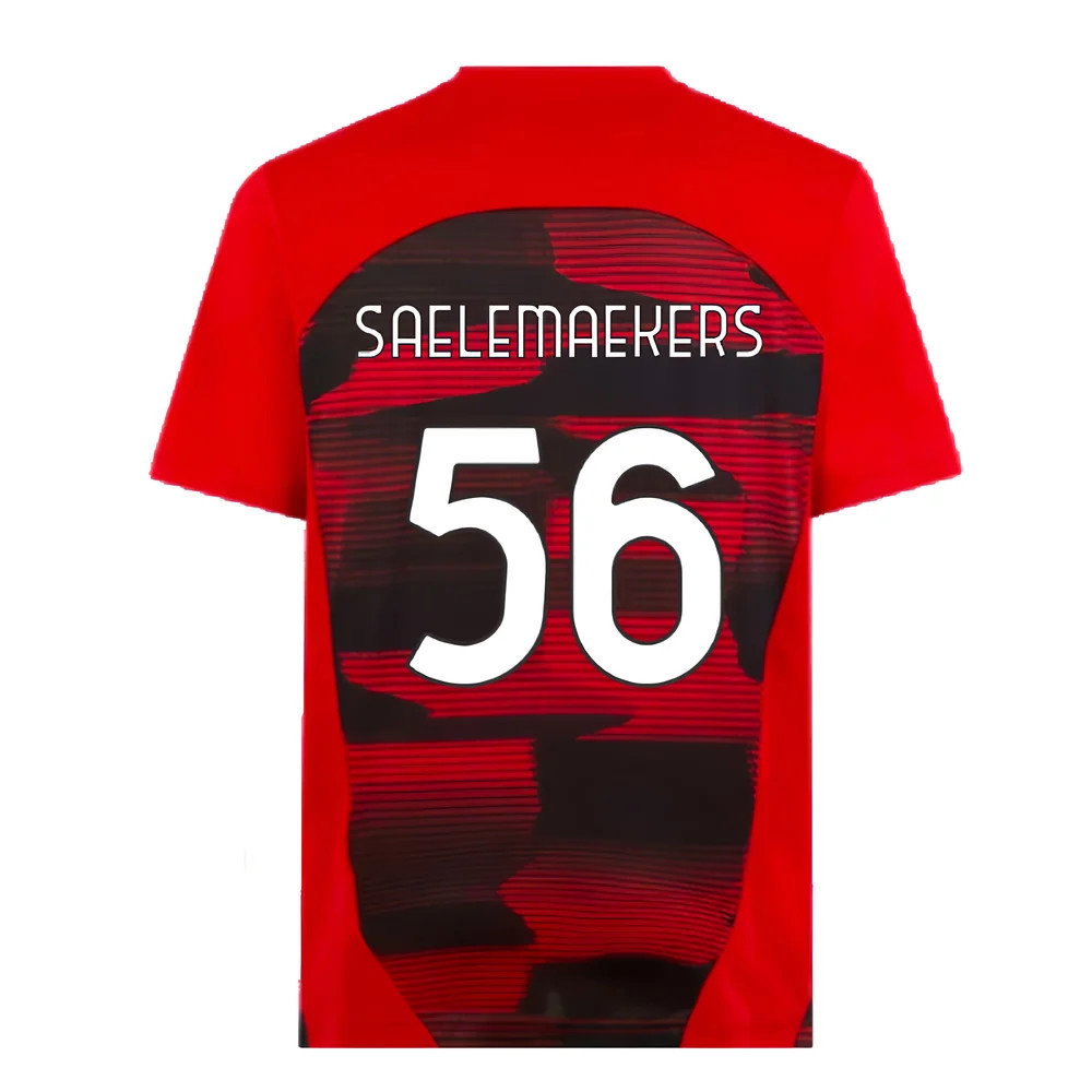 2024-2025 AC Milan Prematch SS Shirt (Red) (Saelemaekers 56)_2