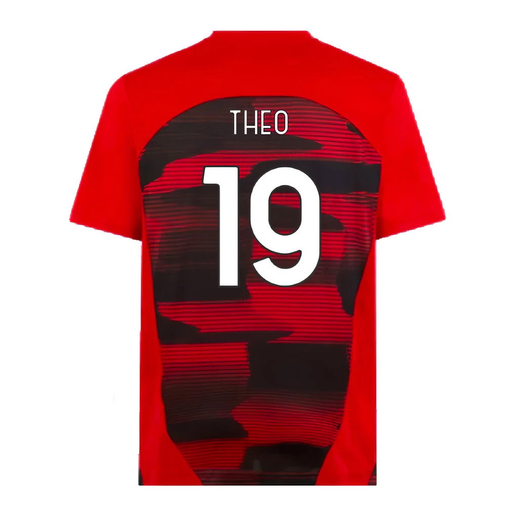 2024-2025 AC Milan Prematch SS Shirt (Red) (Theo 19)_2