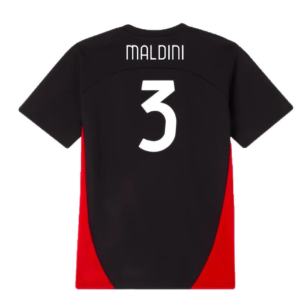 2024-2025 AC Milan Training Shirt (Black) - Kids (Maldini 3)_2