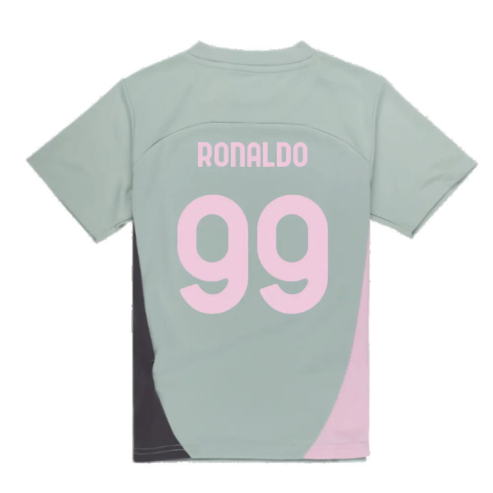 2024-2025 AC Milan Training Shirt (Green Fog) - Kids (Ronaldo 99)_2