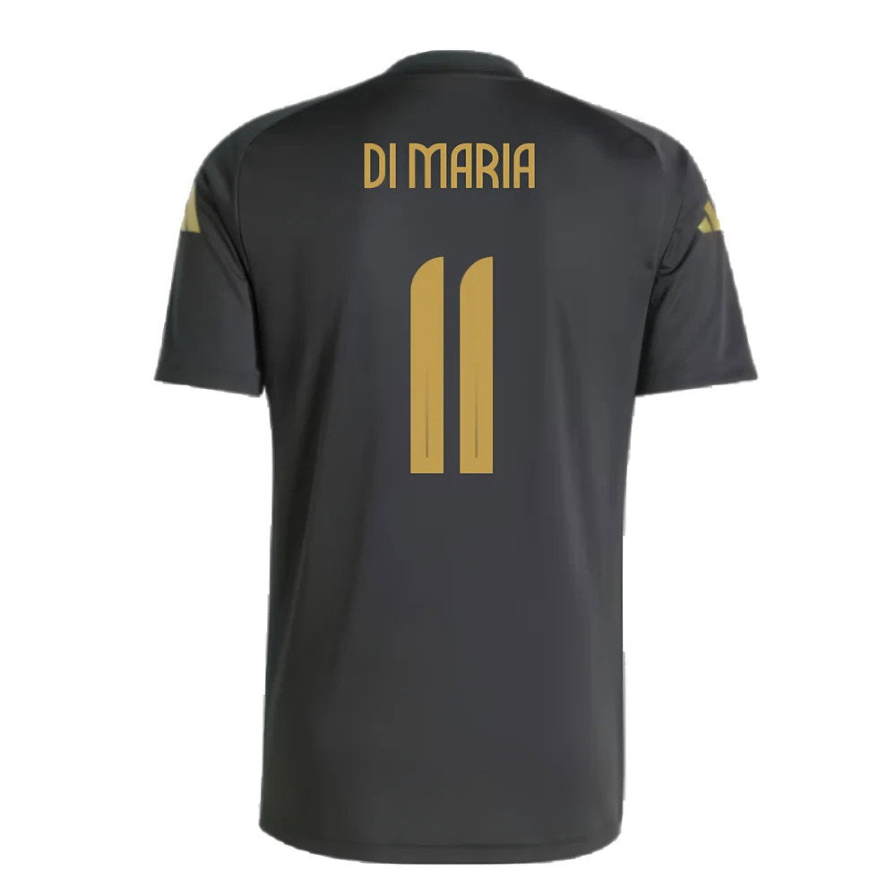 2024-2025 Argentina Pre-Match Shirt (Black) (DI MARIA 11)_2