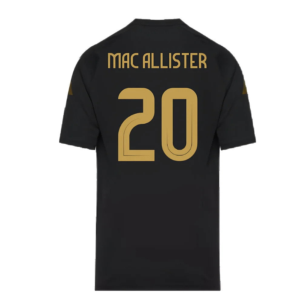 2024-2025 Argentina Pre-Match Shirt (Black) - Kids (MAC ALLISTER 20)_2