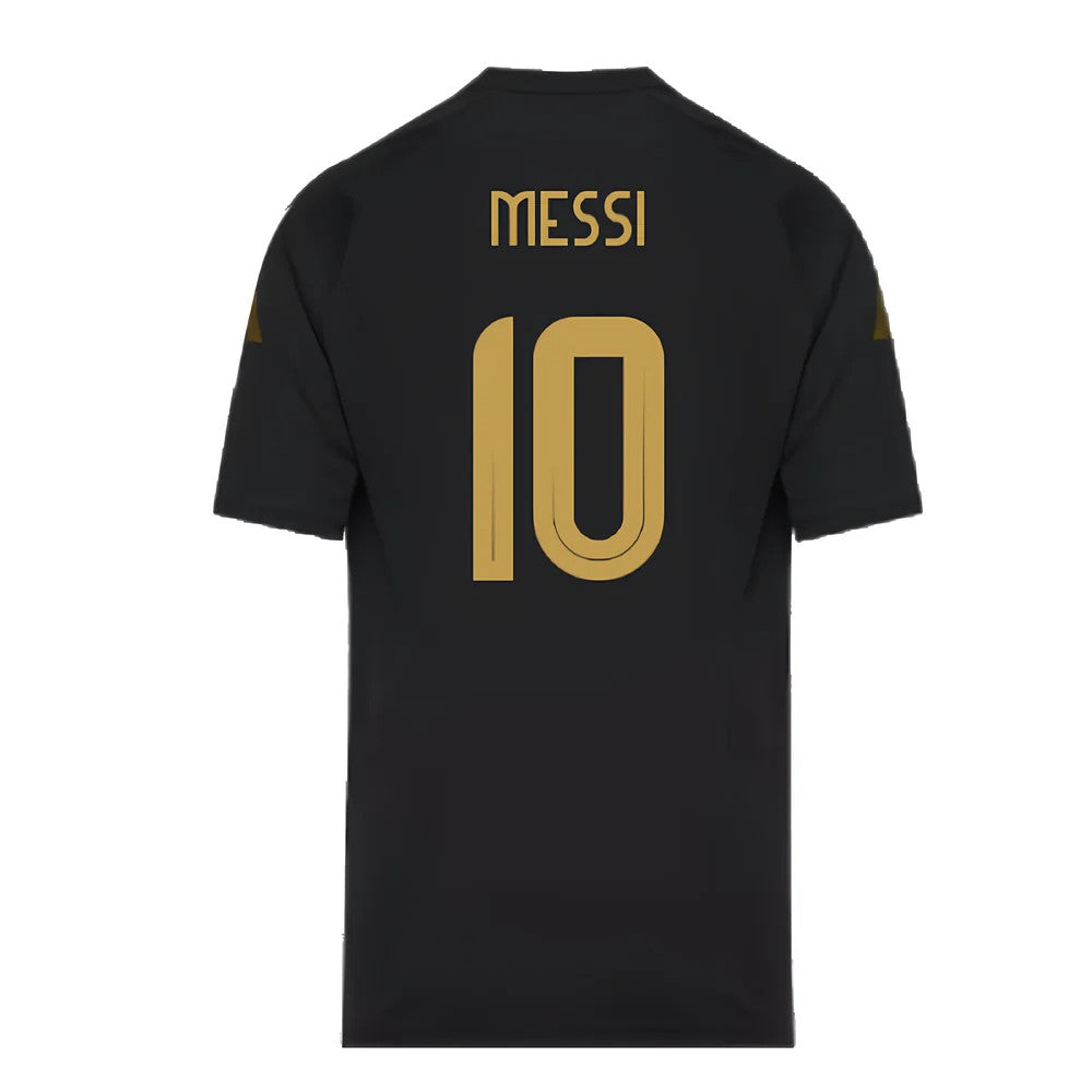 2024-2025 Argentina Pre-Match Shirt (Black) - Kids (MESSI 10)_2