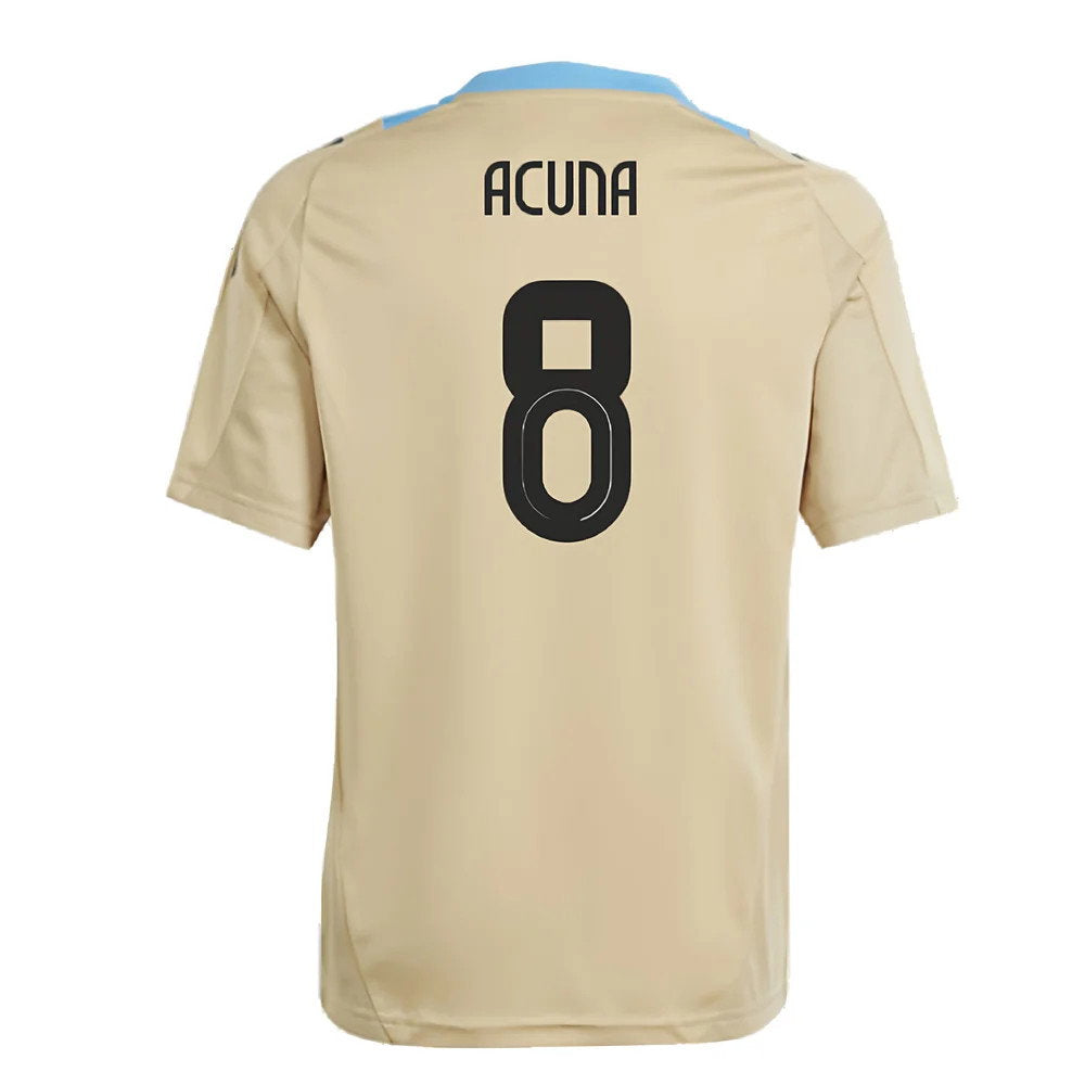 2024-2025 Argentina Training Jersey (Hazy Beige) - Kids (ACUNA 8)_2