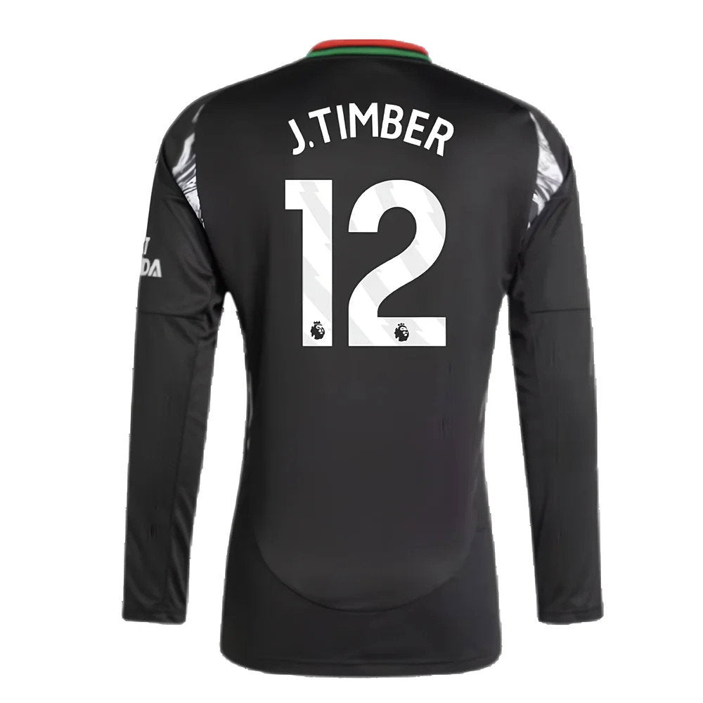 2024-2025 Arsenal Away Long Sleeve Shirt (J.Timber 12)_2