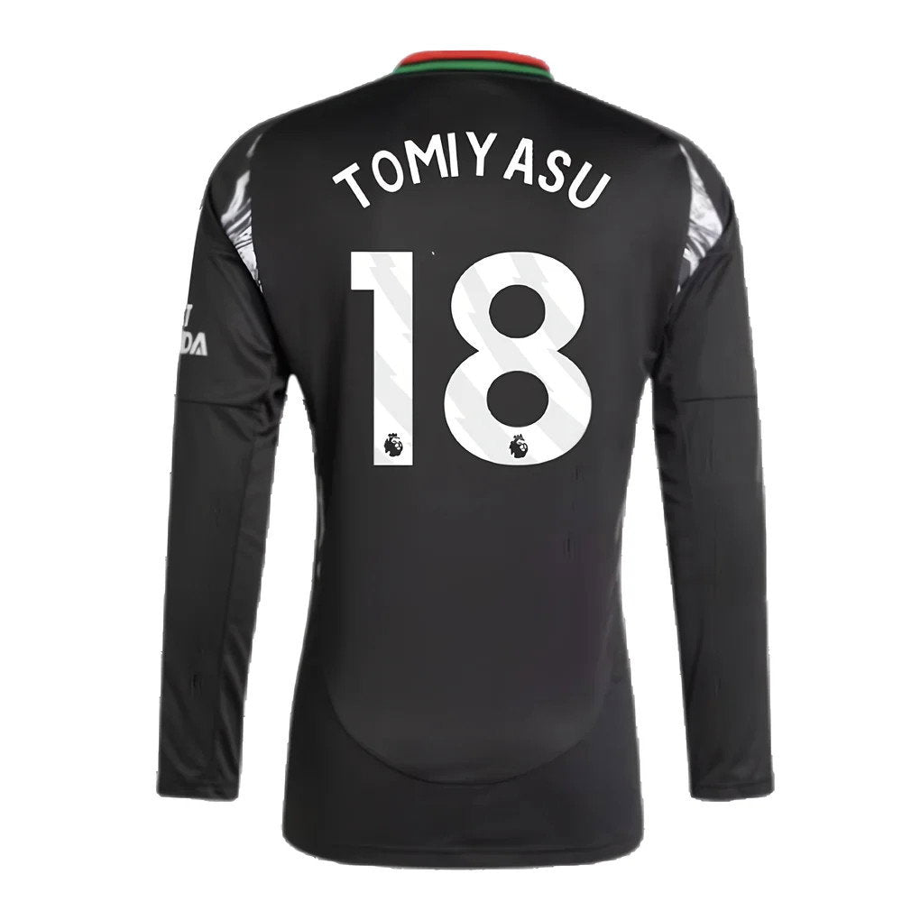 2024-2025 Arsenal Away Long Sleeve Shirt (Tomiyasu 18)_2