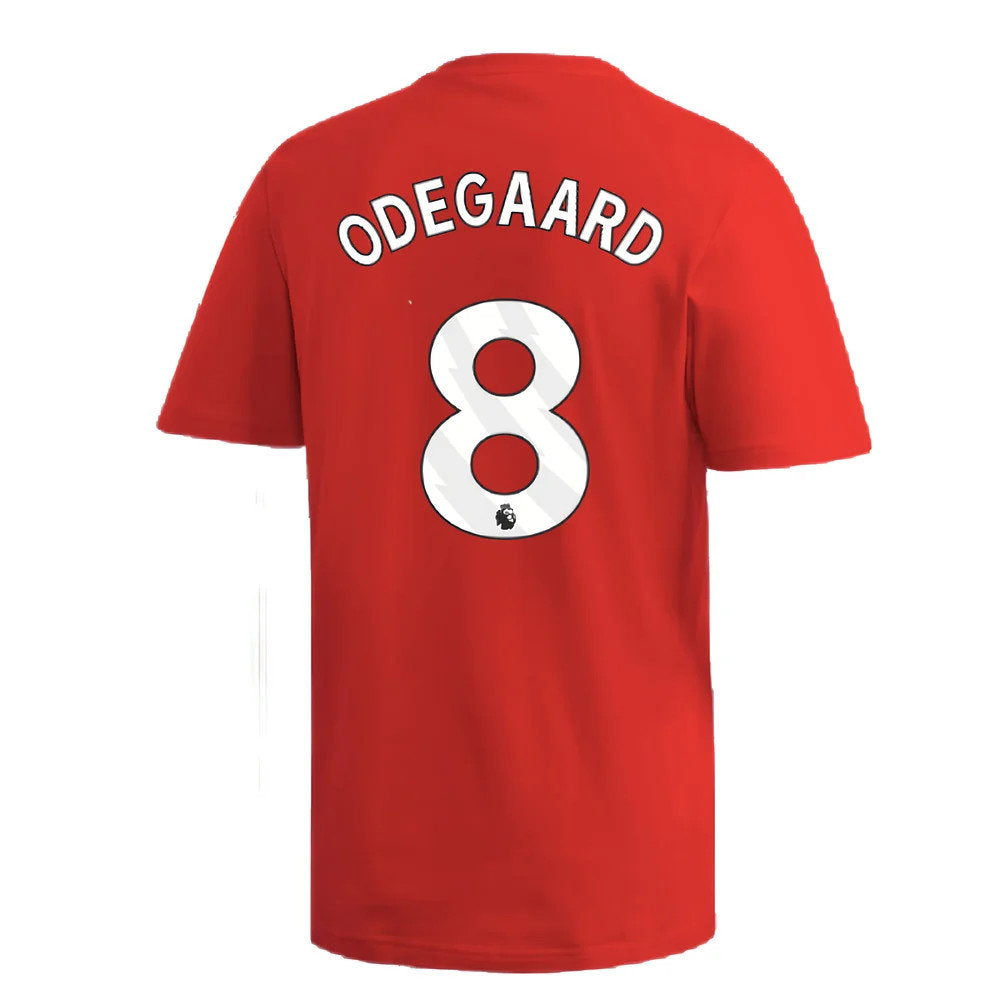 2024-2025 Arsenal DNA Graphic Tee (Red) (Odegaard 8)_2