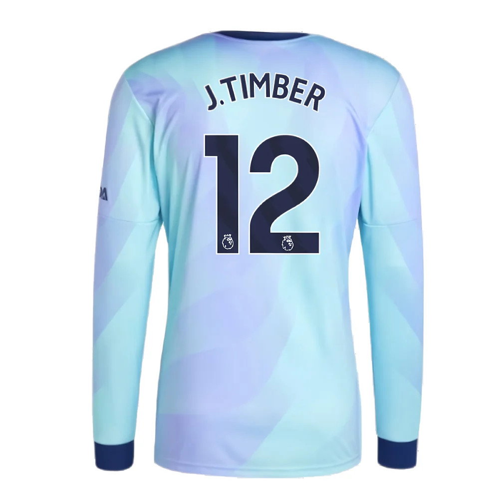 2024-2025 Arsenal Long Sleeve Third Shirt (J.Timber 12)_2