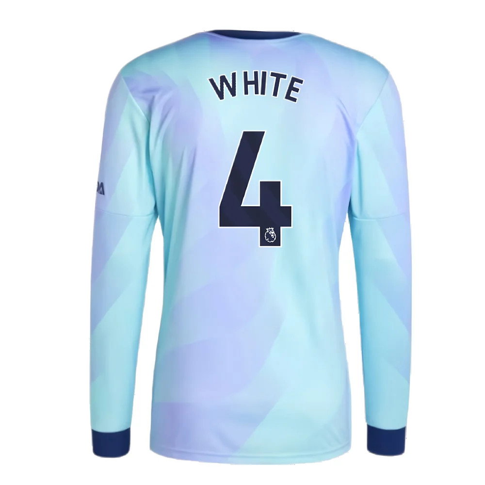 2024-2025 Arsenal Long Sleeve Third Shirt (White 4)_2