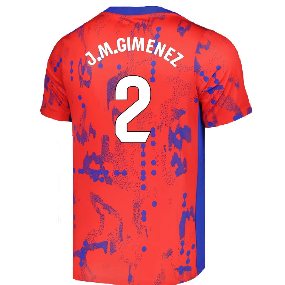 2024-2025 Atletico Madrid Dri-FIT Pre-Match Shirt (Red) (J.M.Gimenez 2)_2