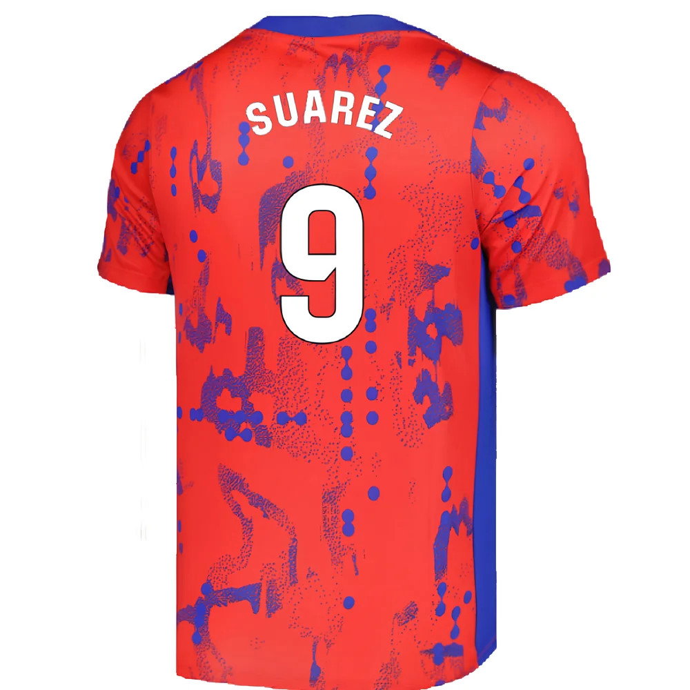 2024-2025 Atletico Madrid Dri-FIT Pre-Match Shirt (Red) (Suarez 9)_2