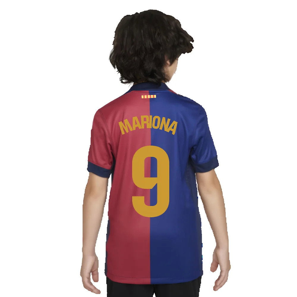 2024-2025 Barcelona Home Shirt (Sponsorless) - Kids (Mariona 9)_2