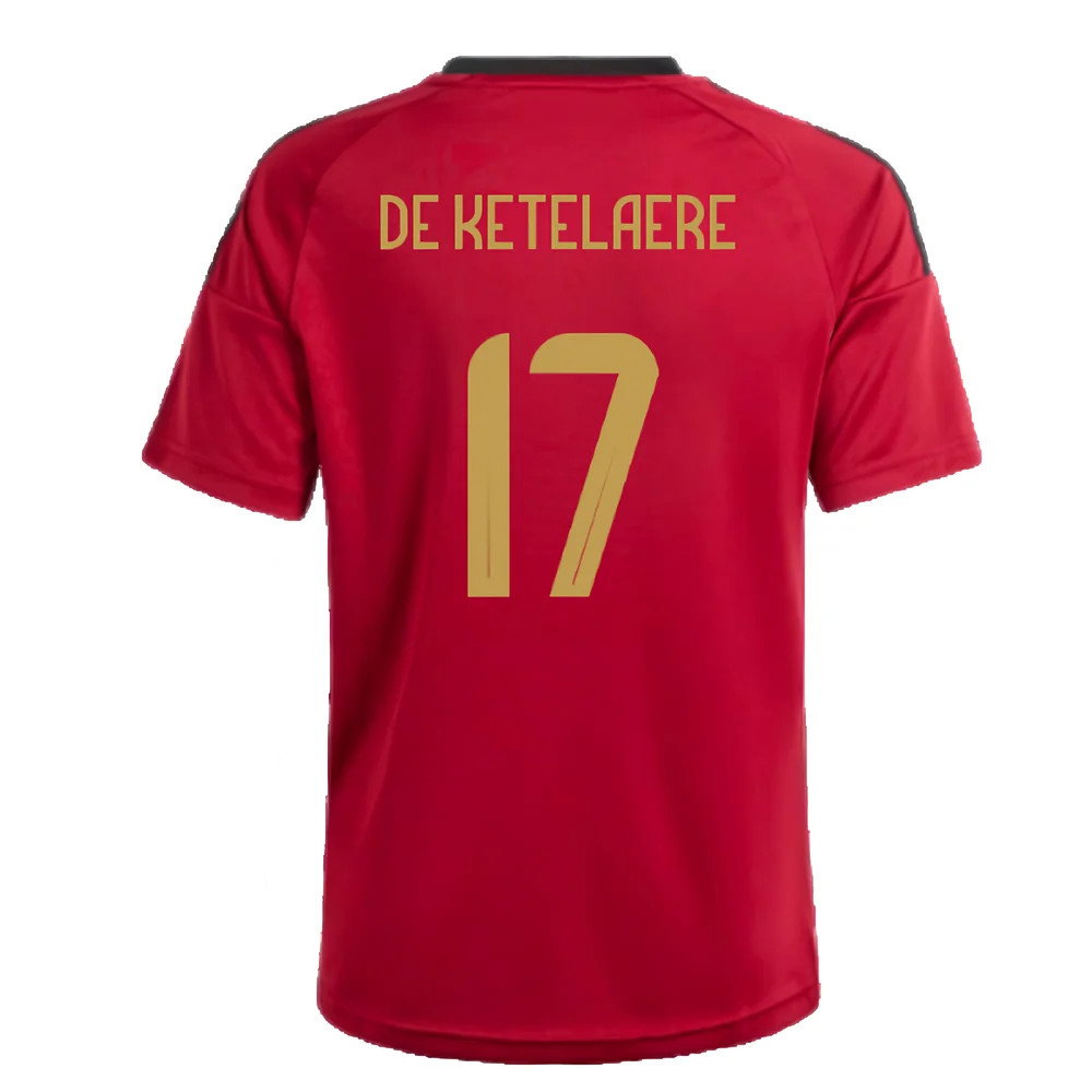2024-2025 Belgium Home Fan Shirt (Kids) (De Ketelaere 17)_2