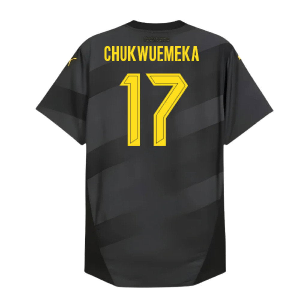 2024-2025 Borussia Dortmund Authentic Away Shirt (Chukwuemeka 17)_0