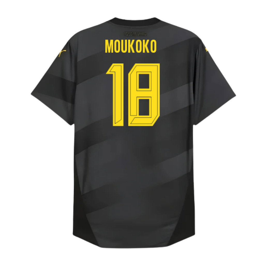 2024-2025 Borussia Dortmund Authentic Away Shirt (Moukoko 18)_0