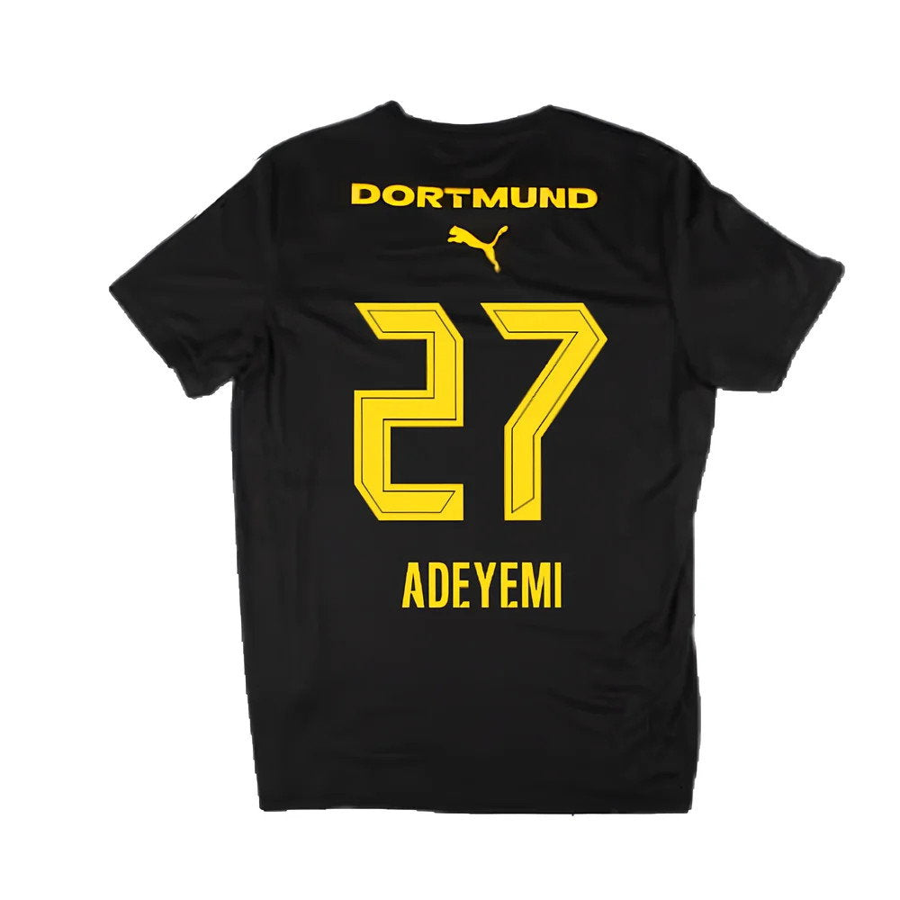2024-2025 Borussia Dortmund Casuals Tee (Black) (Adeyemi 27)_2