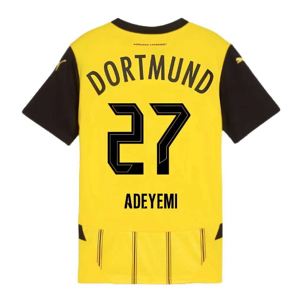2024-2025 Borussia Dortmund Home Shirt (Kids) (Adeyemi 27)_2