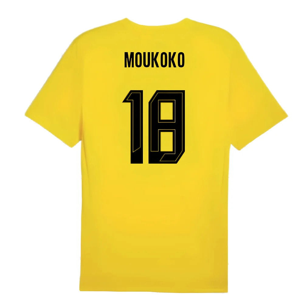 2024-2025 Borussia Dortmund Training Shirt (Yellow) (Moukoko 18)_2