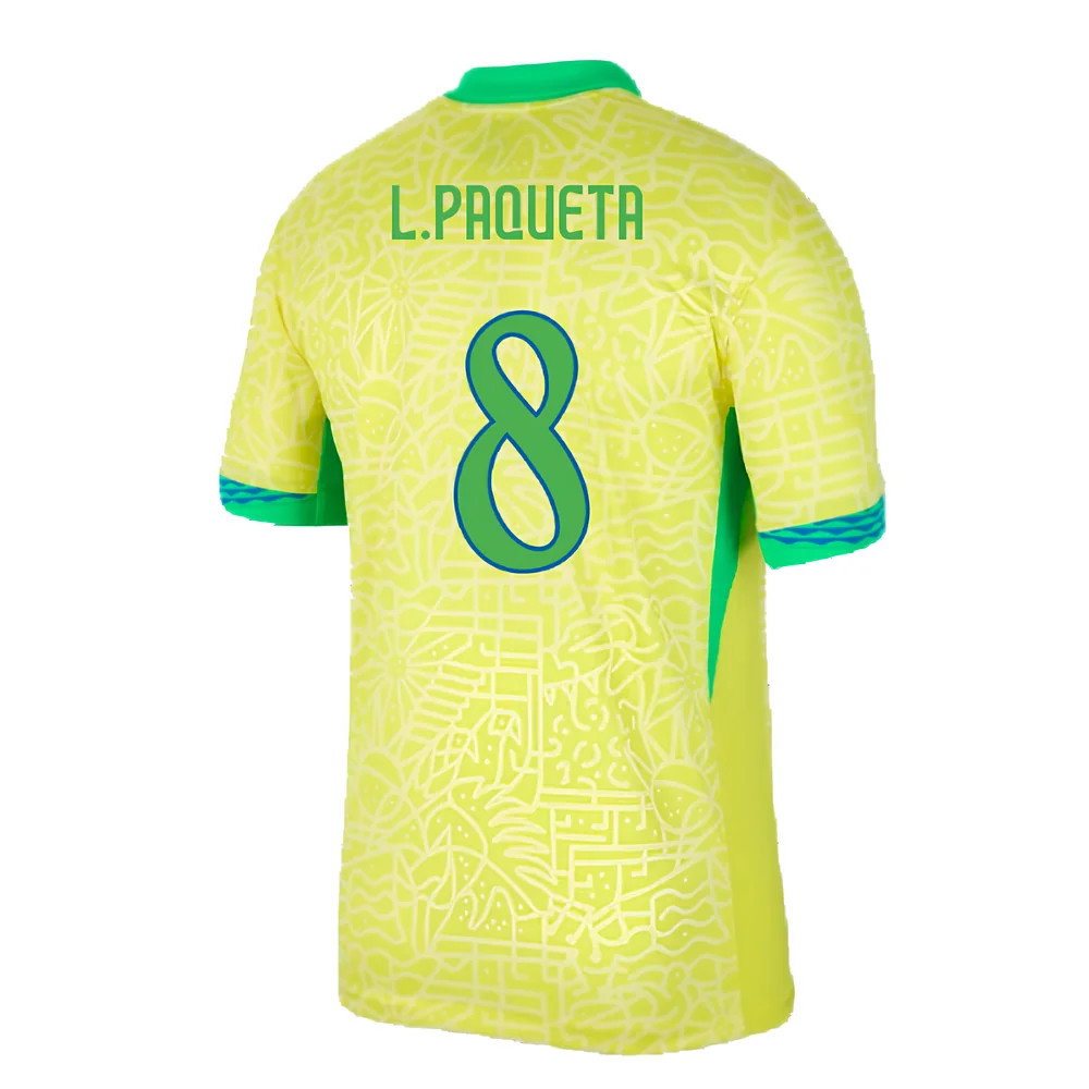 2024-2025 Brazil Home Shirt (L.Paqueta 8)_2
