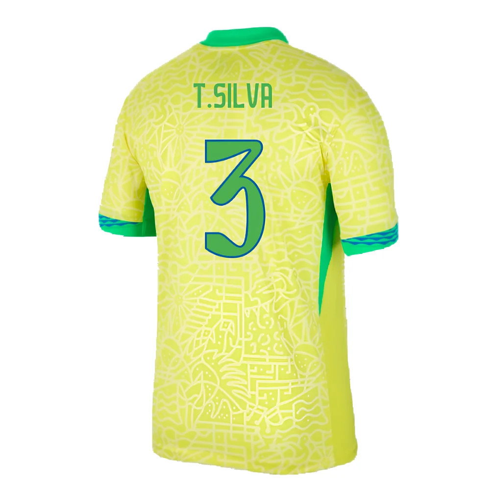 2024-2025 Brazil Home Shirt (T.Silva 3)_2